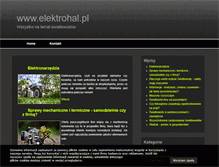 Tablet Screenshot of elektrohal.pl